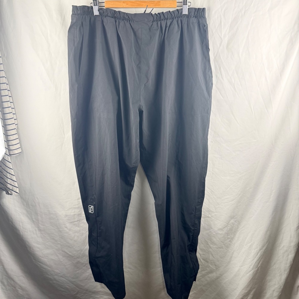 Footjoy Hydrolitex Black Rain Pant Size XXL Golf Outdoors Lightweight Waterproof